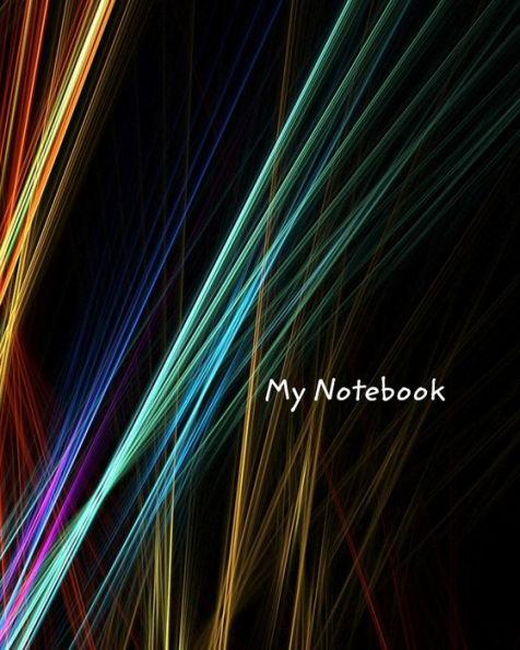 My Notebook: Large Abstract College Ruled Notebook, Journal