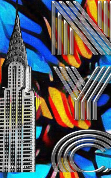 Iconic Chrysler Building New York City Sir Michael Huhn pop art Drawing Journal: Journal