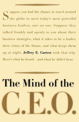 The Mind Of The CEO: The World's Business Leaders Talk About Leadership, Responsibility The Future Of The Corporation, And What Keeps Them Up At Night