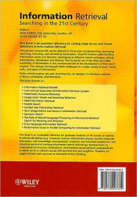 Information retrieval: Searching in the 21st century