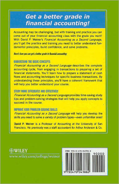 Financial Accounting as a Second Language / Edition 1