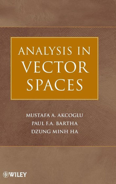 Analysis in Vector Spaces / Edition 1