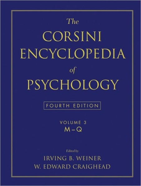 The Corsini Encyclopedia of Psychology, Volume 3