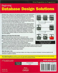 Beginning Database Design Solutions (Wrox Programmer to Programmer Series) / Edition 1