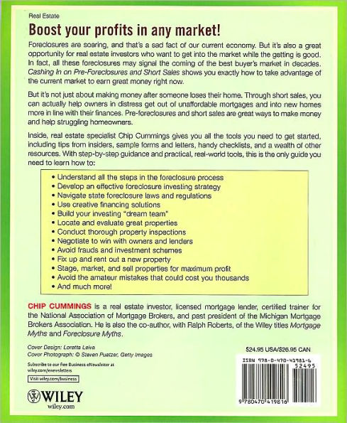 Cashing in on Pre-Foreclosures and Short Sales: A Real Estate Investor's Guide to Making a Fortune - Even in a down Market!