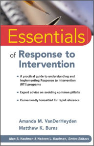 Title: Essentials of Response to Intervention, Author: Amanda M. VanDerHeyden