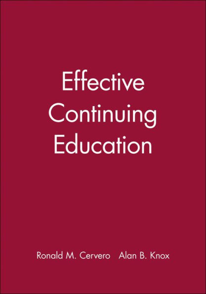 Effective Continuing Education / Edition 1