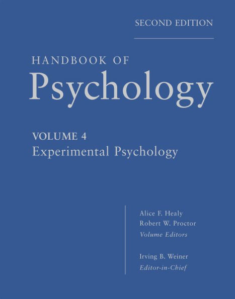 Handbook of Psychology, Experimental Psychology / Edition 2