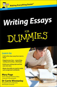 Title: Writing Essays For Dummies, UK Edition, Author: Mary Page