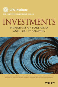 Title: Investments: Principles of Portfolio and Equity Analysis / Edition 1, Author: Michael McMillan