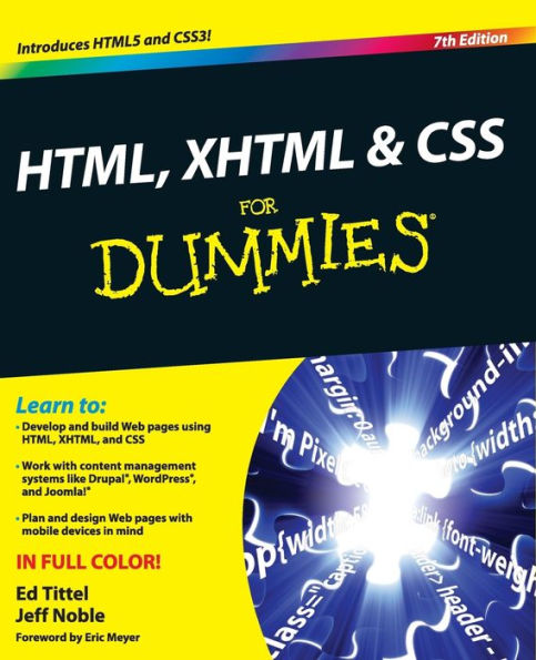 HTML, XHTML and CSS For Dummies