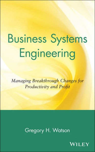 Business Systems Engineering: Managing Breakthrough Changes for Productivity and Profit