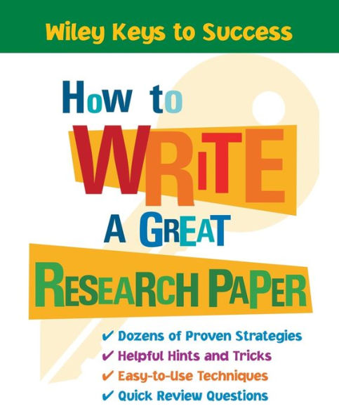 How to Write a Great Research Paper