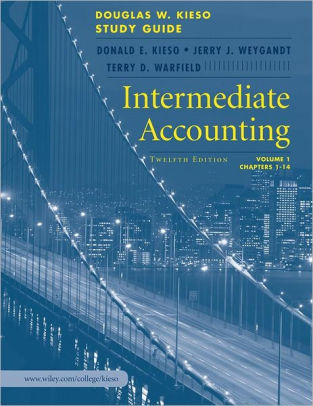Intermediate Accounting Volume 1 Study Guide Edition 12paperback - 