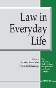 Title: Law in Everyday Life, Author: Austin Sarat