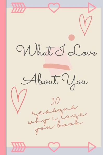 Reasons Why I Love You: 30 Reasons Why I Love You! Fill and customize journal with cute romantic reasons why you love your partner and love quotes Gift ideas for boyfriend, girlfriend, couple, husband, wife, Valentine's Day, anniversary.