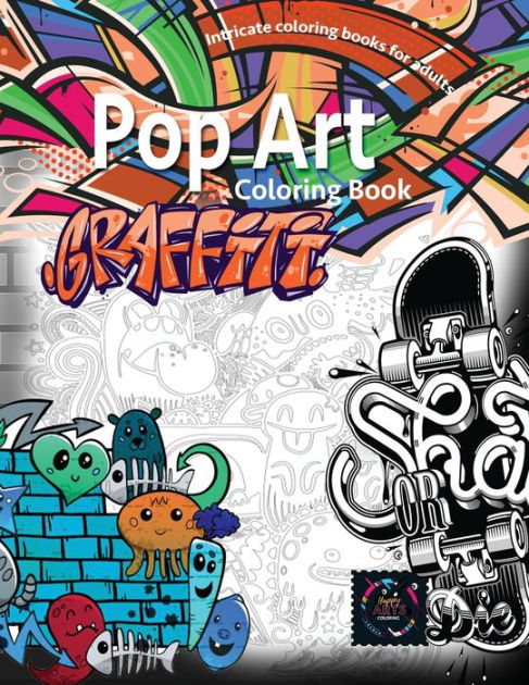 Graffiti pop art coloring book, coloring books for adults relaxation ...