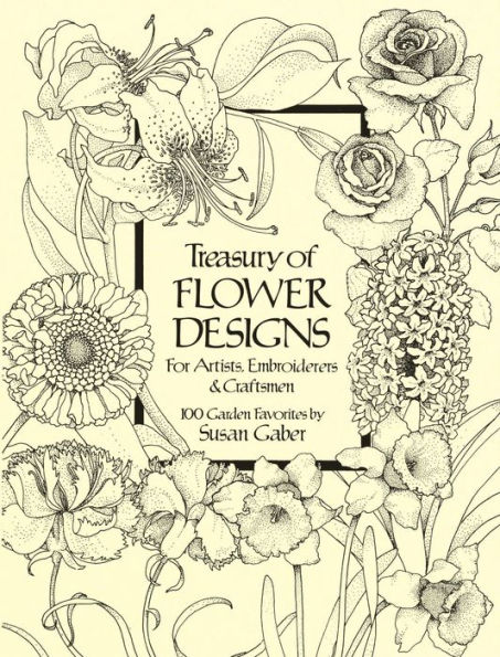 Treasury of Flower Designs for Artists, Embroiderers and Craftsmen