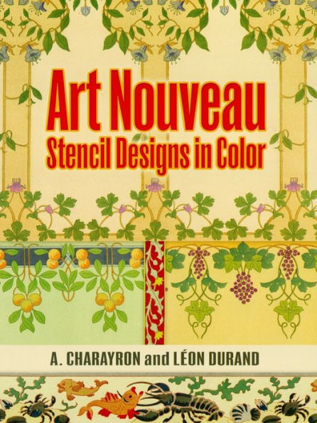 Art Nouveau Stencil Designs in Color