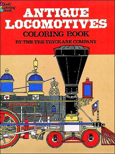 Antique Locomotives Coloring Book