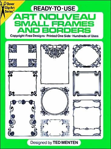 Ready-to-Use Art Nouveau Small Frames and Borders