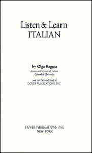 Title: Listen & Learn Italian (Manual Only), Author: Listen & Learn