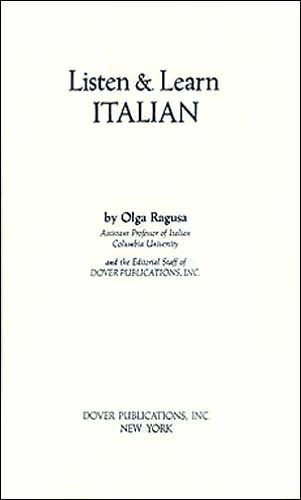 Listen & Learn Italian (Manual Only)