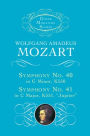 Symphony No. 40 in G Minor, K. 550, and Symphony No. 41 in C Major, K. 551, Jupiter: (Dover Miniature Scores Series): (Sheet Music)