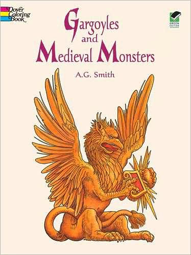 Gargoyles and Medieval Monsters Coloring Book