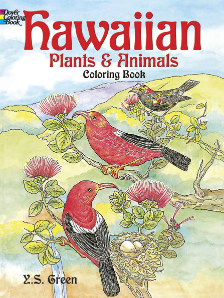 Hawaiian Plants and Animals Coloring Book