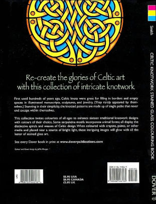 Celtic Knotwork Stained Glass Colouring Book