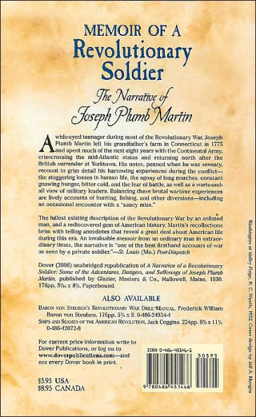 Memoir of a Revolutionary Soldier: The Narrative Joseph Plumb Martin