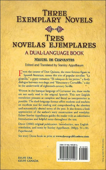 Three Exemplary Novels/Tres novelas ejemplares: A Dual-Language Book