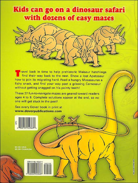 Easy Dinosaur Mazes