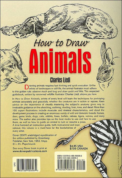 How to Draw Animals by Charles Liedl, Paperback | Barnes & Noble®
