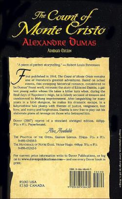 The Count Of Monte Cristo Abridged Edition By Alexandre Dumas
