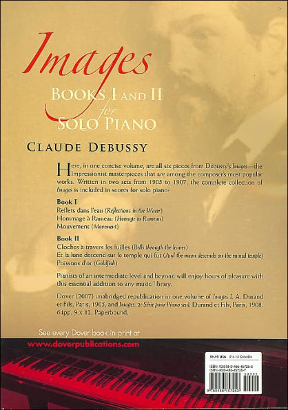 Images: Books I and II for Solo Piano: Claude Debussy