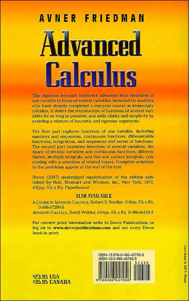 Advanced Calculus