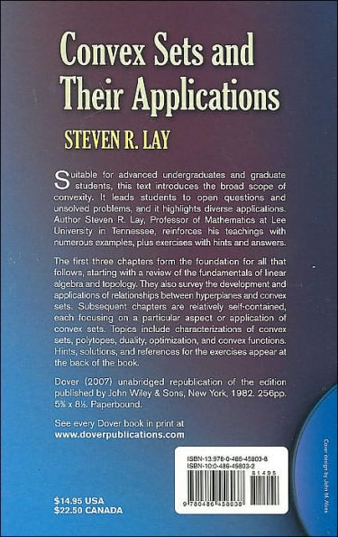Convex Sets and Their Applications