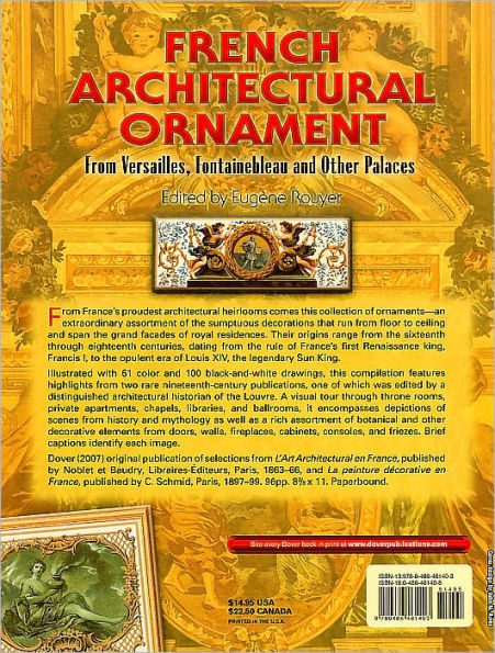 French Architectural Ornament: From Versailles, Fontainebleau and Other Palaces