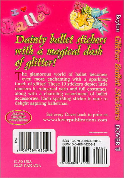 Glitter Ballet Stickers