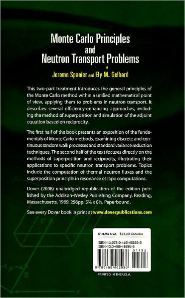 Monte Carlo Principles and Neutron Transport Problems