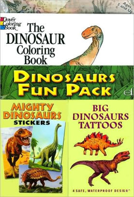 Dinosaurs Fun Pack Coloring Stickers Tattoos By Dover