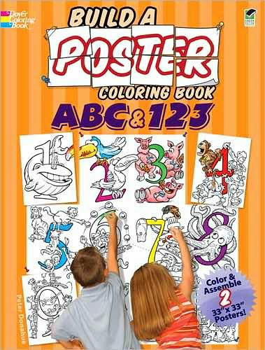 Build a Poster Coloring Book--ABC & 123