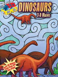 Title: 3-D Mazes--Dinosaurs, Author: Patricia J. Wynne