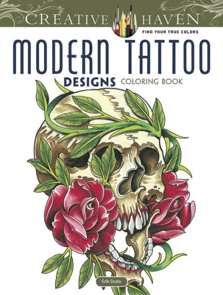 Creative Haven Modern Tattoo Designs Coloring Book