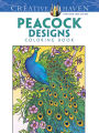 Creative Haven Peacock Designs Coloring Book