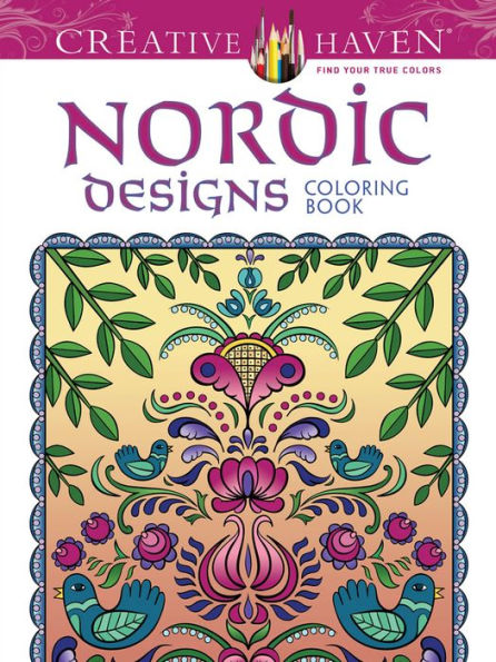 Creative Haven Deluxe Edition Nordic Designs Coloring Book