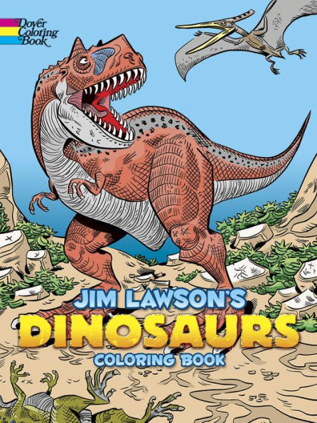 Jim Lawson's Dinosaurs Coloring Book