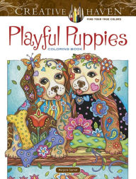 Title: Creative Haven Playful Puppies Coloring Book, Author: Marjorie Sarnat